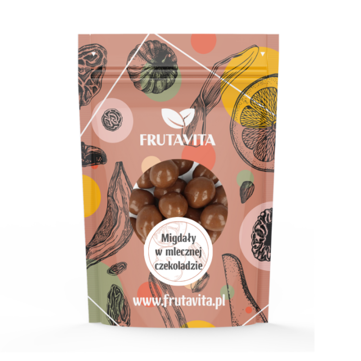 Migdały w mlecznej czekoladzie 250 g