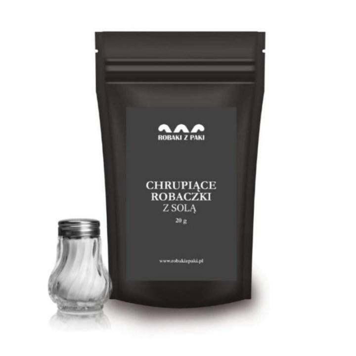 Chrupiące Robaczki - sól 20 g larwy mącznika