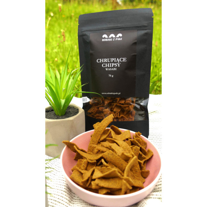 Chrupiące Chipsy - wasabi 70 g