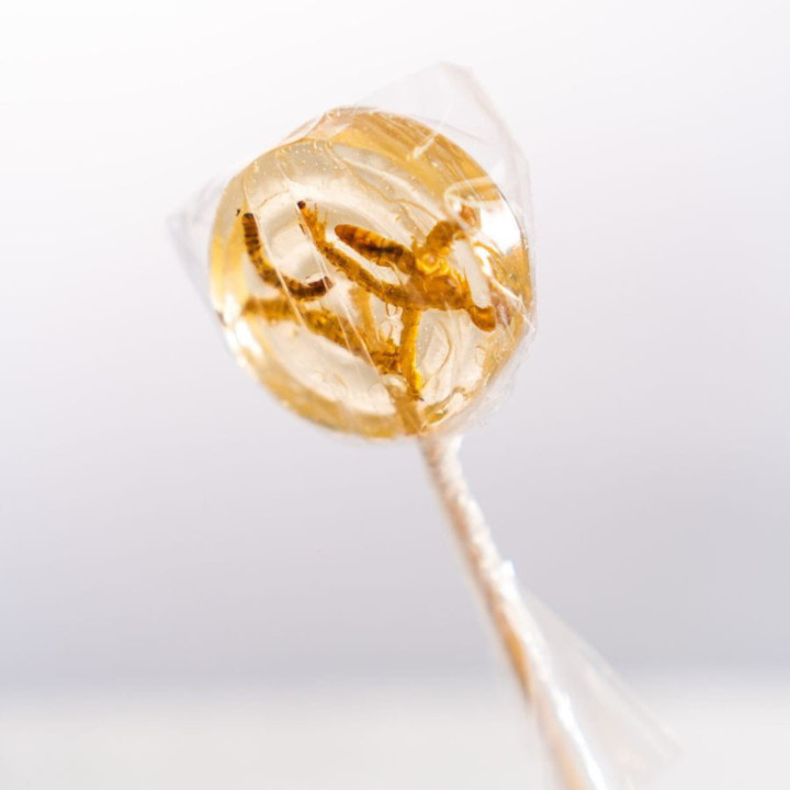 Lizak karmelowy Worms