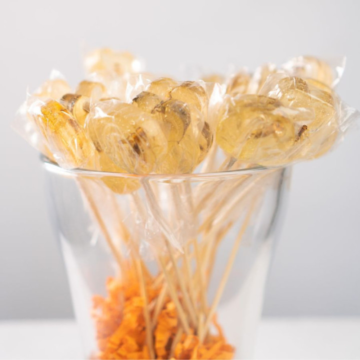 Lizak karmelowy Worms