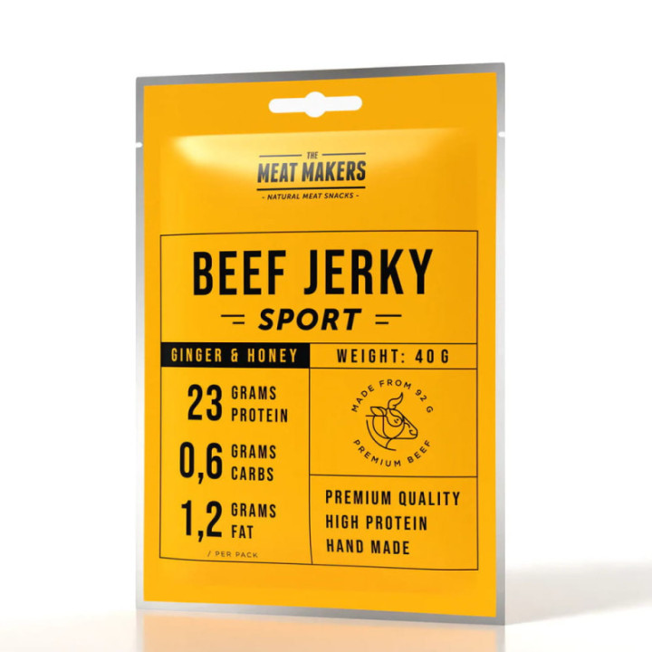 Suszona wołowina - sport beef jerky ginger & honey 40 g