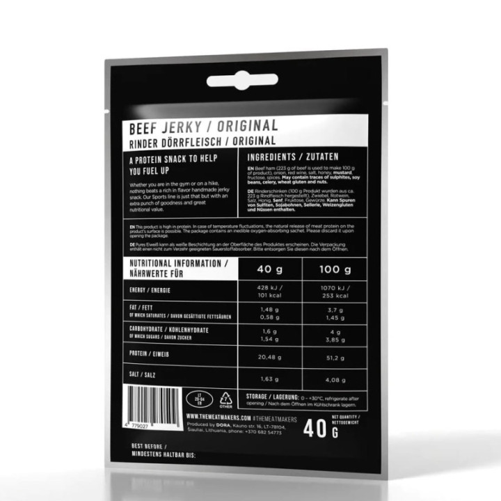 Suszona wołowina Sports Beef Jerky Original 40 g