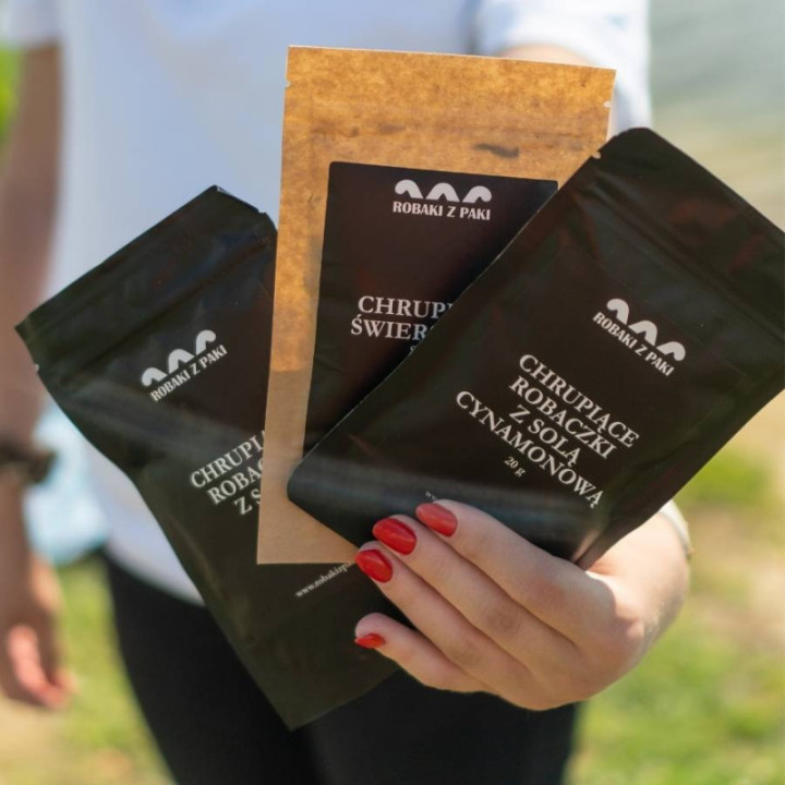 Chrupiące Robaczki  - masala 20 g larwy mącznika