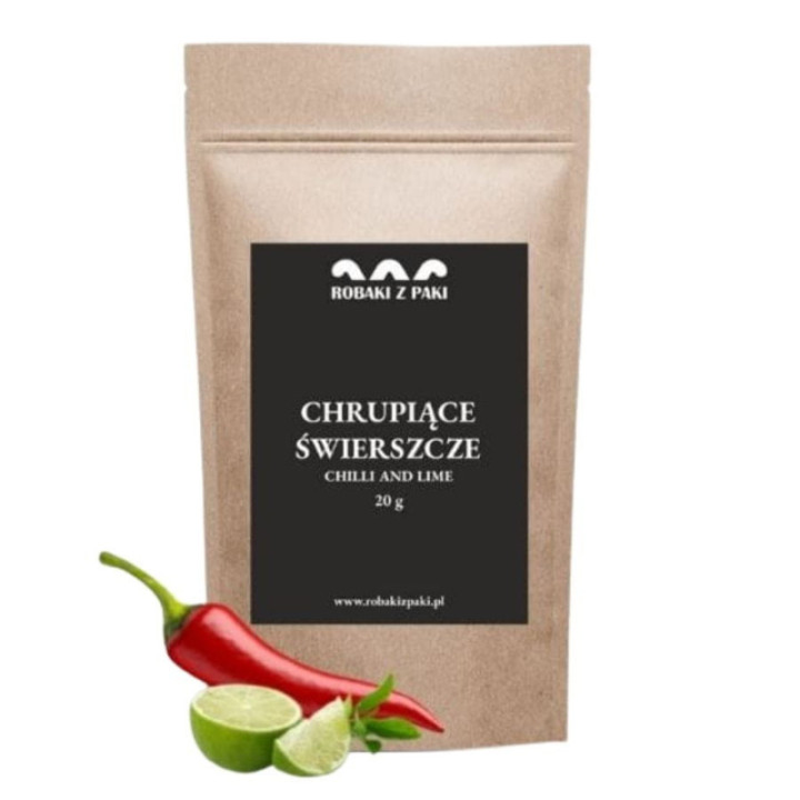 Chrupiące Świerszcze - chilli z limonką 20 g