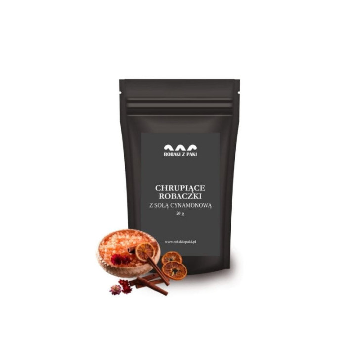 Zestaw 2 x Chrupiące Robaczki - sól cynamonowa 20 g larwy mącznika