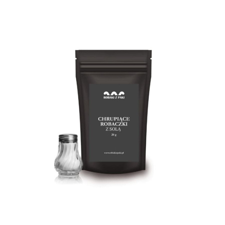 Zestaw 2 x Chrupiące Robaczki - sól 20 g larwy mącznika