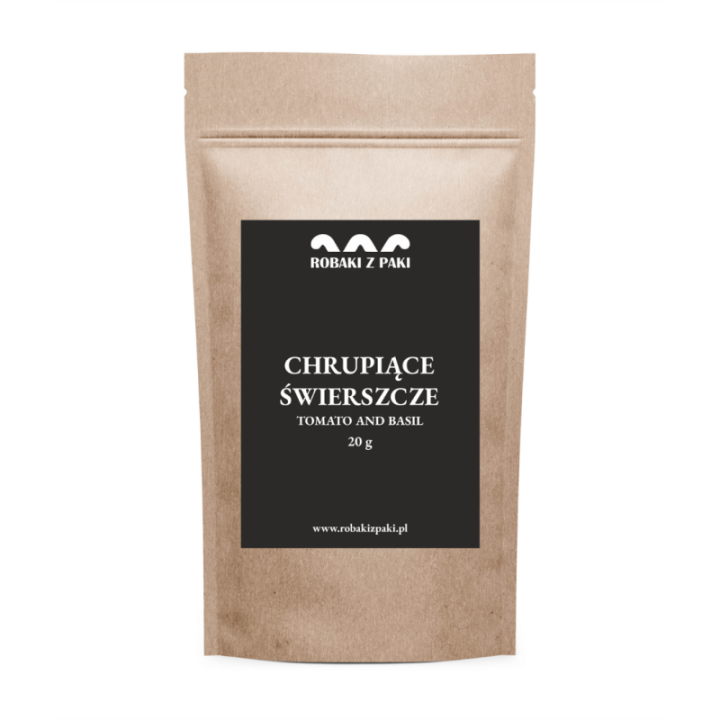 Zestaw 2 x Chrupiące Świerszcze - pomidor z bazylią 20 g