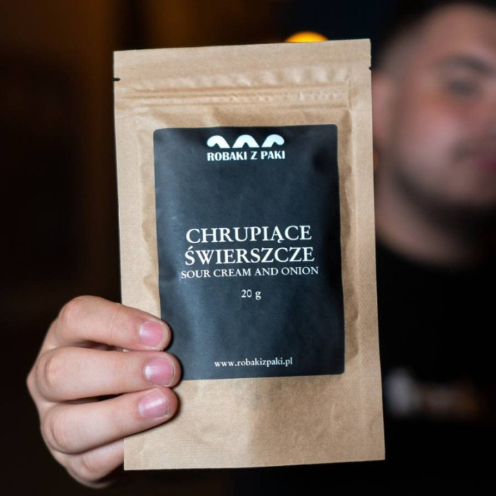 Chrupiące Świerszcze - kwaśna śmietana z cebulą 20 g