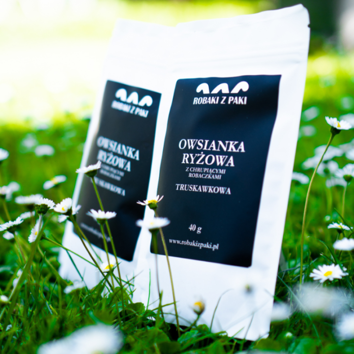 Owsianka ryżowa z robaczkami TRUSKAWKOWA