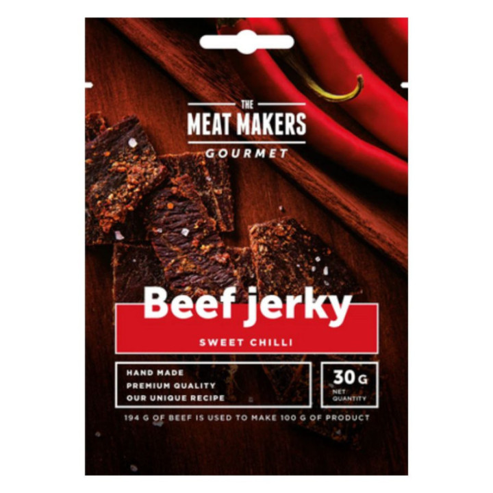 Beef yerky z wołowiny - sweet chilli 30 g