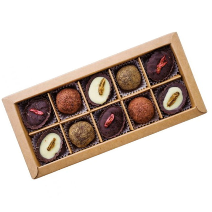 Zestaw pralinek z owadami jadalnymi 137g