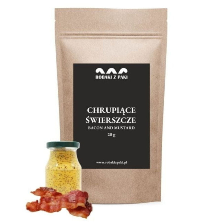 Chrupiące Świerszcze - bekon z musztardą 20 g