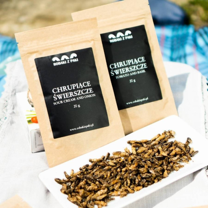 Chrupiące Świerszcze - bekon z musztardą 20 g