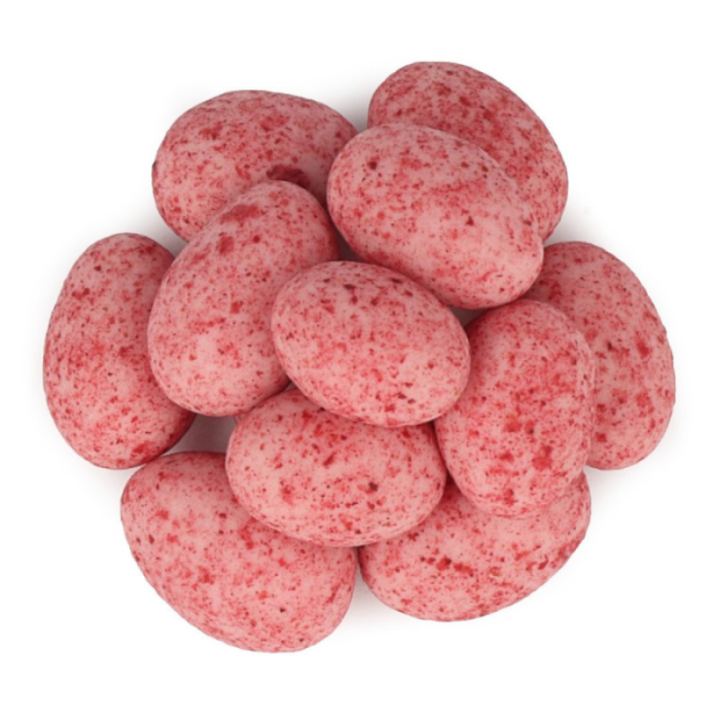 Migdały w białej czekoladzie z maliną 200 g