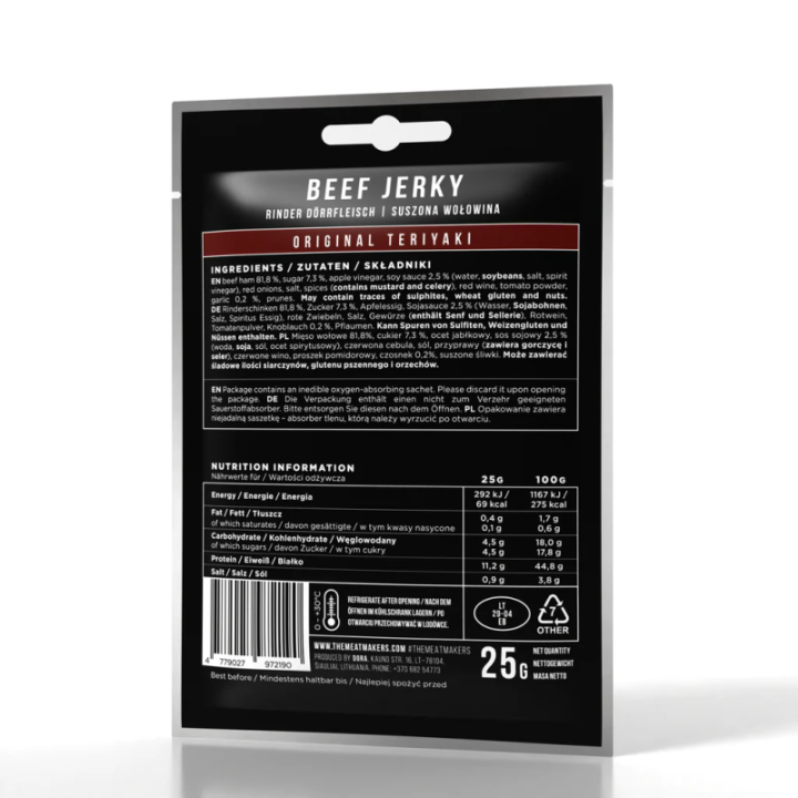 Suszona wołowina  Beef Jerky Original Teriyak 25 g