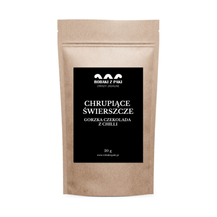 Chrupiące świerszcze gorzka czekolada chilli 20g