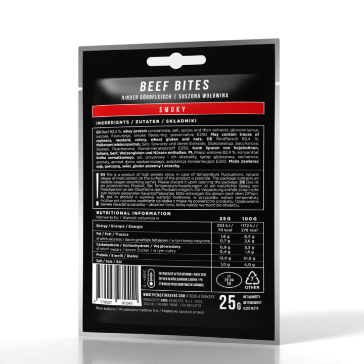TMM Beef Bites Smoky 25 g
