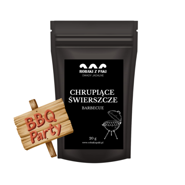 Chrupiące Świerszcze - barbecue 20 g larwy mącznika