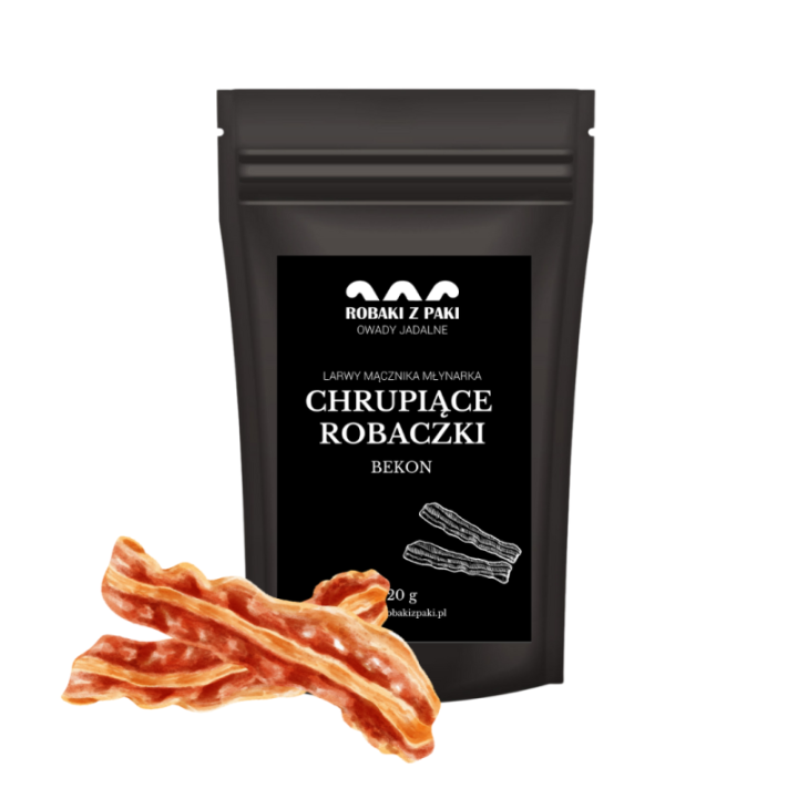 Chrupiące Robaczki - bekon 20 g larwy mącznika