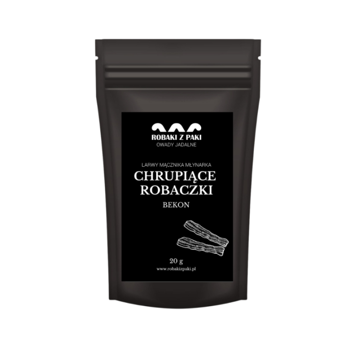 Chrupiące Robaczki - bekon 20 g larwy mącznika