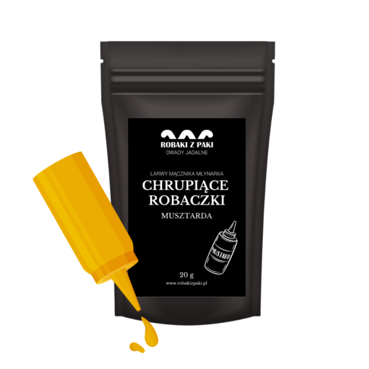 Chrupiące Robaczki - musztarda 20 g larwy mącznika