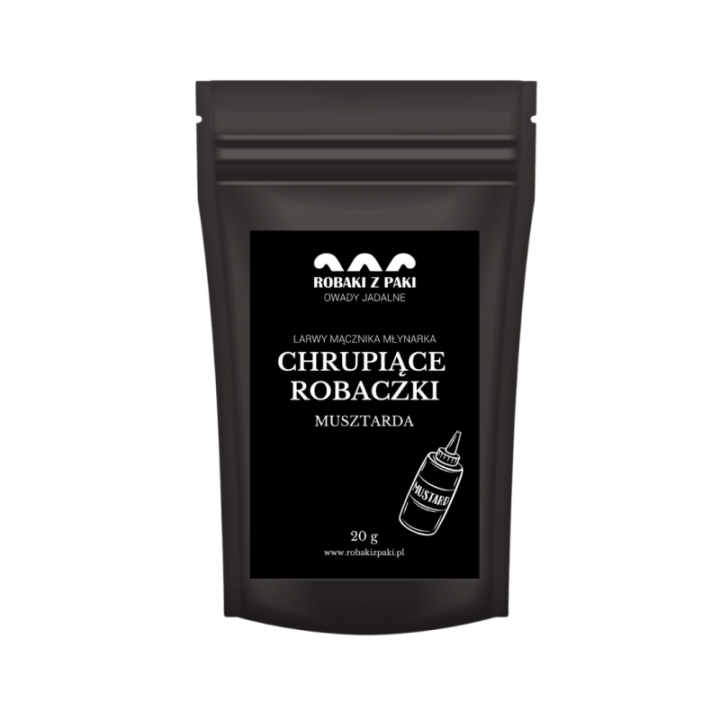 Chrupiące Robaczki - musztarda 20 g larwy mącznika