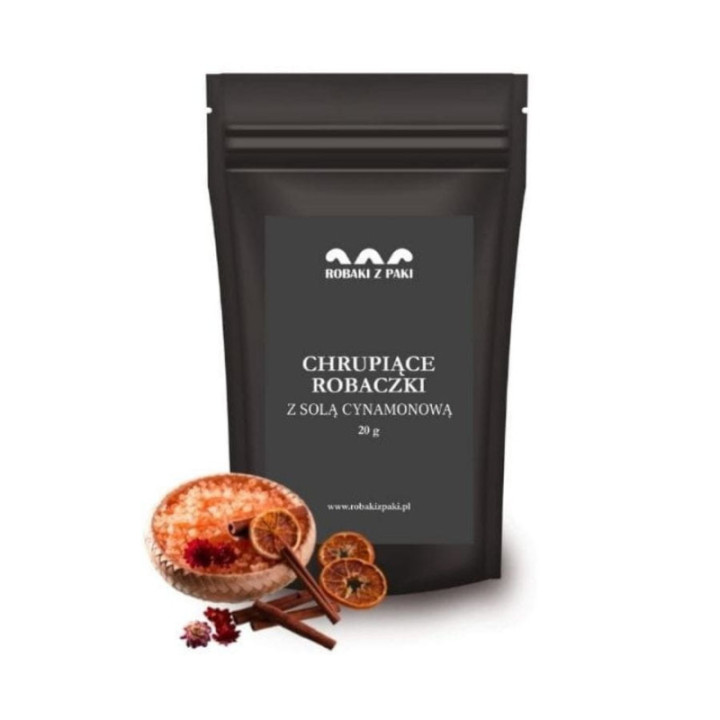 Chrupiące Robaczki - sól cynamonowa 20 g larwy mącznika