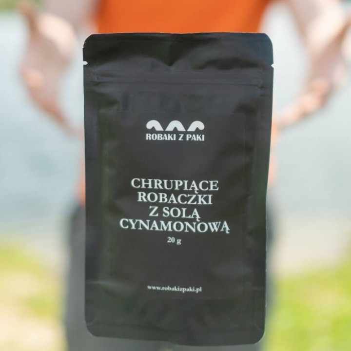 Chrupiące Robaczki - sól cynamonowa 20 g larwy mącznika
